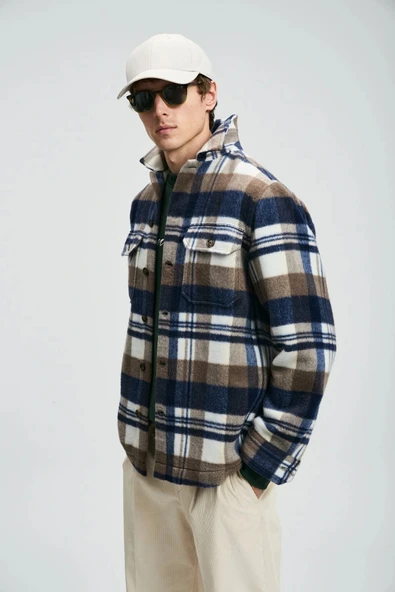 Lufian Erkek Joseph Basic Regular Fit Kahverengi Gömlek 112010675 - Resim 2