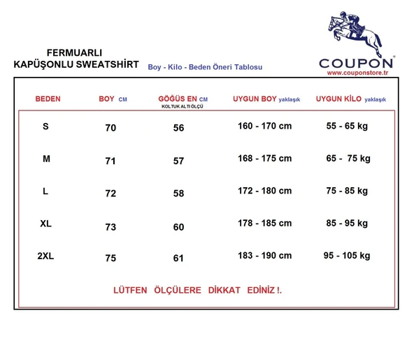 Kapüşonlu Fermuarlı Sweatshirt / Lacivert - Resim 2