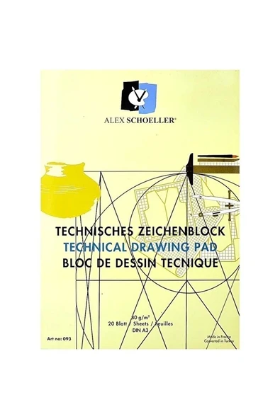 A3 Teknik Resim Defteri 80 Gr - Teknik Çizim Boğu Dikey 8691734075093, ürün görseli 1