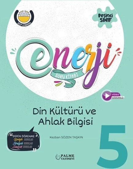 Palme 5. Sınıf Din Kültürü ve Ahlak Bilgisi Enerji Soru Kitabı Çözümlü Palme Yayınları ürün görseli 1