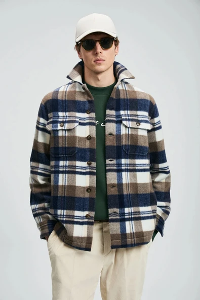 Lufian Erkek Joseph Basic Regular Fit Kahverengi Gömlek 112010675 ürün görseli 1