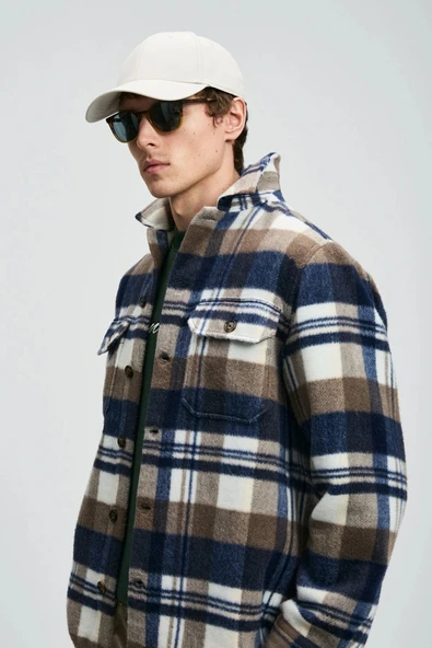 Lufian Erkek Joseph Basic Regular Fit Kahverengi Gömlek 112010675 - Resim 3