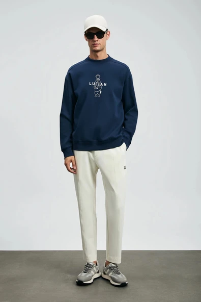 Lufian Erkek Simba Lacivert Sweatshirt 112030175 ürün görseli 1