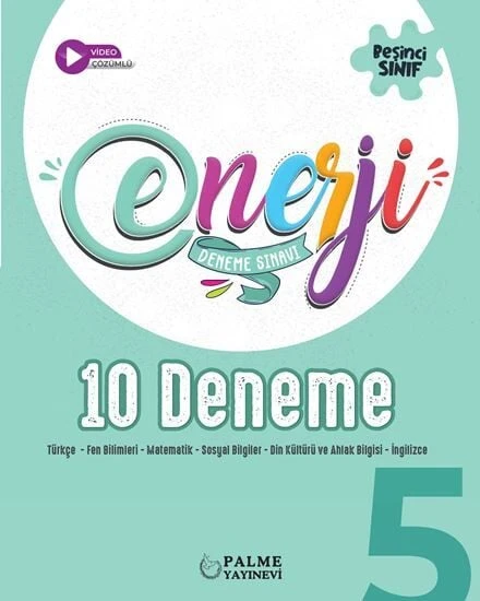 Palme 5. Sınıf Tüm Dersler Enerji 10 Deneme Çözümlü Palme Yayınları ürün görseli 1