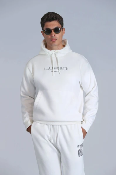 Lufian Brave Erkek Kırık Beyaz Sweatshirt 112030152 ürün görseli 1