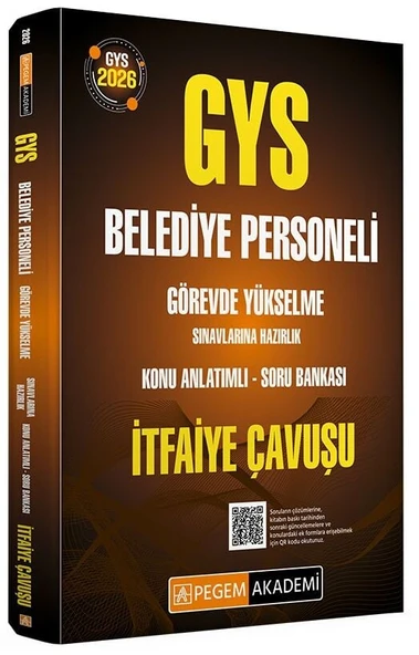 Pegem 2026 GYS Belediye Personeli İtfaiye Çavuşu Konu Anlatımlı Soru Bankası Görevde Yükselme Pegem Akademi Yayınları ürün görseli 1