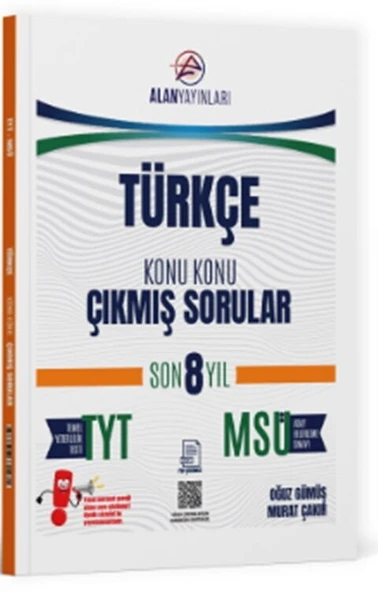 TYT MSÜ Türkçe Konu Konu Çıkmış Sorular Son 8 Yıl Alan Yayınları ürün görseli 1