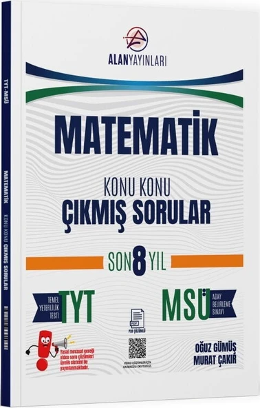 TYT MSÜ Matematik Konu Konu Çıkmış Sorular Son 8 Yıl Alan Yayınları ürün görseli 1