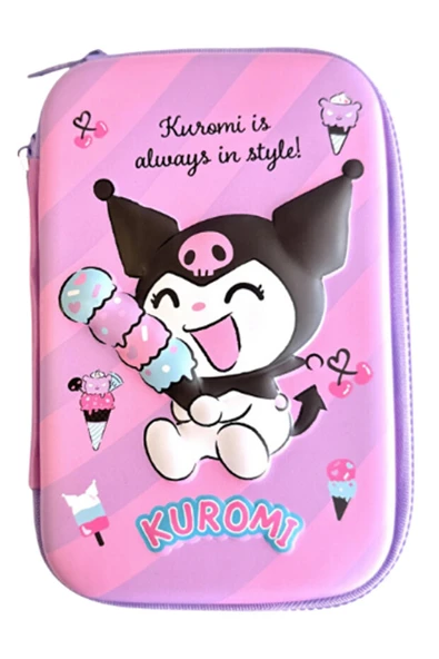 Kuromi Lisanslı Kalem Çantası 3327 ürün görseli 1