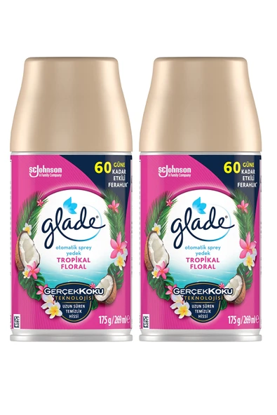 Oda Kokusu Yedek Sprey Tropikal Floral 2 x 269 ml./175gr. ürün görseli 1