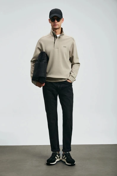 Lufian William Erkek Spor Jean Slim Fit Siyah Pantolon 112200262 ürün görseli 1