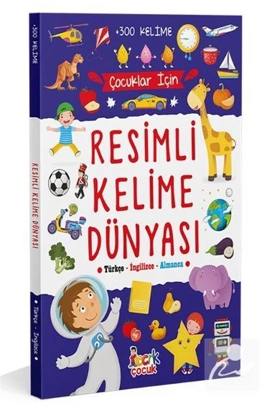 Çocuklar İçin Resimli Türkçe İngilizce 300 Kelime Dünyası Büyük Boy Bıcırık ürün görseli 1