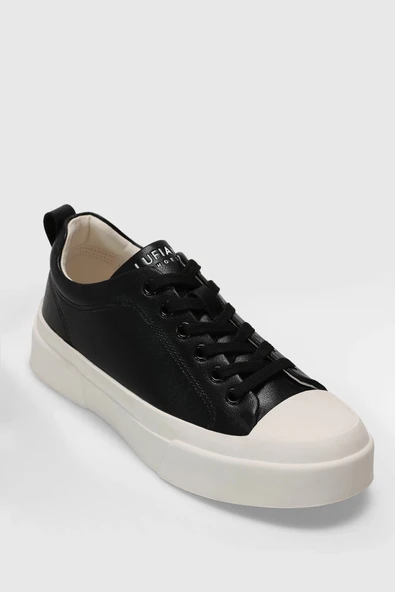 Lufian Mia Kadın Siyah Deri Sneaker Ayakkabı 121230038 ürün görseli 1