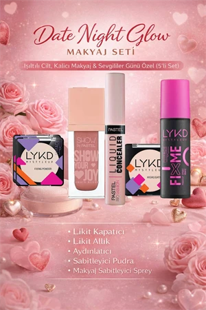 Date Night Glow – Sevgililer Günü Makyaj Seti (5'li) ürün görseli 1