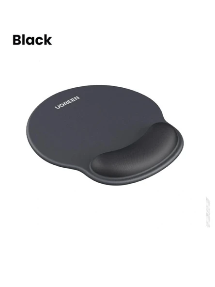 UGREEN 25245 LP668 220x245mm Ergonomik Bilek Desteği Dayanağı Pedi Kaymaz Gece Siyahı ürün görseli 1