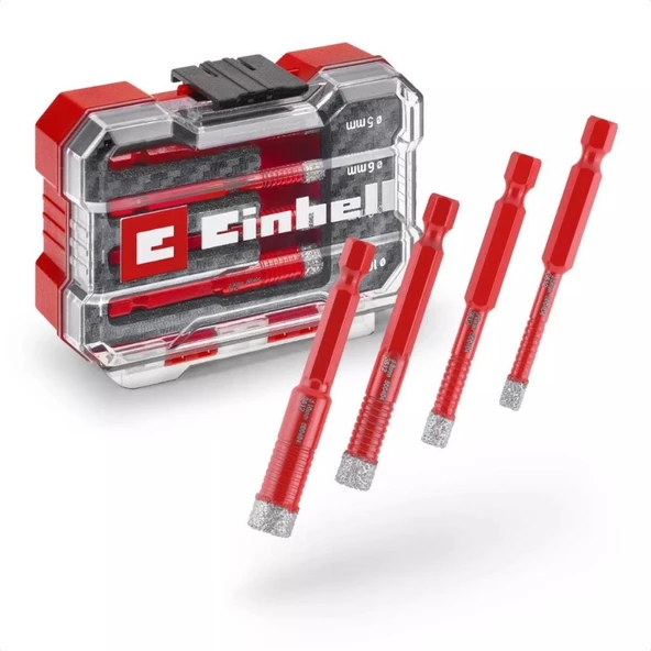 Einhell XS-CASE 4 Parça Elmas Fayans Matkap Ucu Seti 49500404 ürün görseli 1