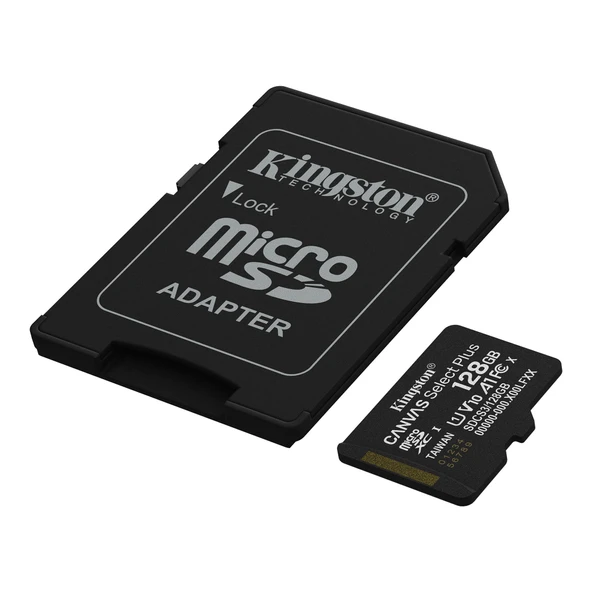 128GB KINGSTON MICROSD CANVAS SELECT PLUS A1 SDCS3/128GB - Resim 2