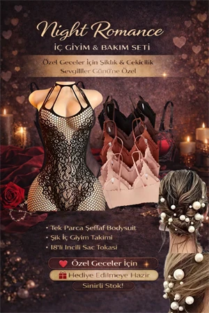 Night Romance Sevgililer Günü İç Giyim Seti – Şıklık & Çekicilik (3'lü Set) ürün görseli 1