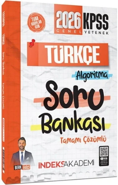 2026 KPSS Türkçe Algoritma Soru Bankası Çözümlü İndeks Akademi ürün görseli 1