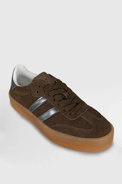 Lufian Stella Kadın Kum Renk Deri Sneaker Ayakkabı 122230043 ürün görseli 1