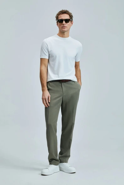Lufian Erkek Bert Slim Fit Yeşil Pantolon 111190352 ürün görseli 1