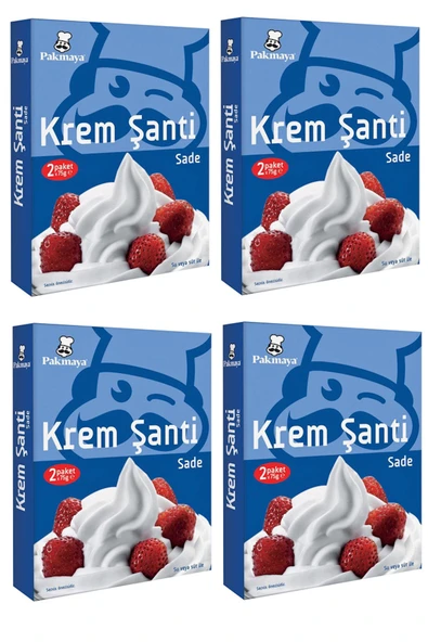 Pakmaya Sade Krem Şanti 2x75 gr ( 4 Paket) ürün görseli 1