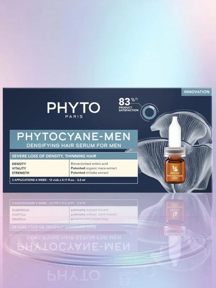 PhytoCyane Erkekler için Yoğun Saç Bakım Serumu 12 x 3.5ml ürün görseli 1