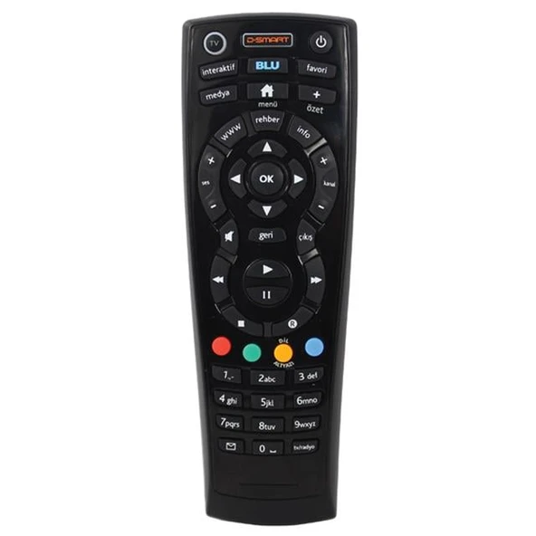 D-Smart HD BLU Akıllı Uydu Alıcı Kumandası ürün görseli 1