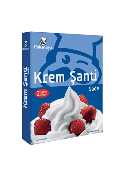 Pakmaya Sade Krem Şanti 2x75 gr ürün görseli 1