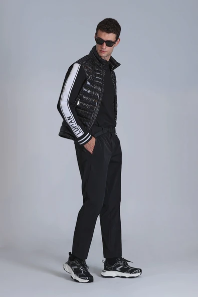 Lufian Erkek Hidden Chino Slim Fit Siyah Pantolon 112190326 ürün görseli 1