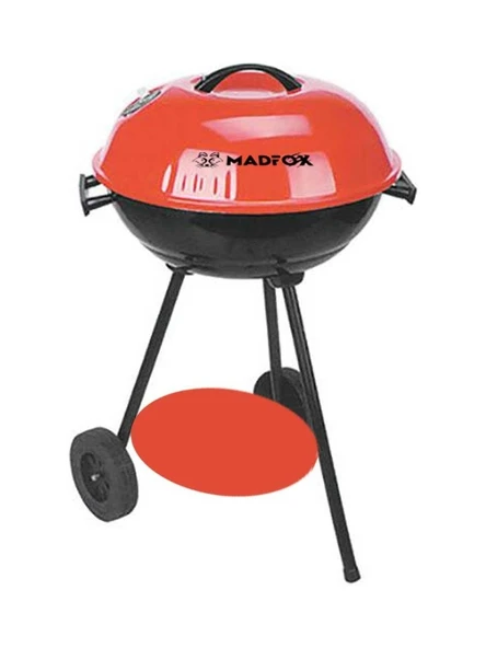 Madfox Cook Taşınabilir Kömür Barbekü Mangal Kırmızı/Siyah 547217 ürün görseli 1