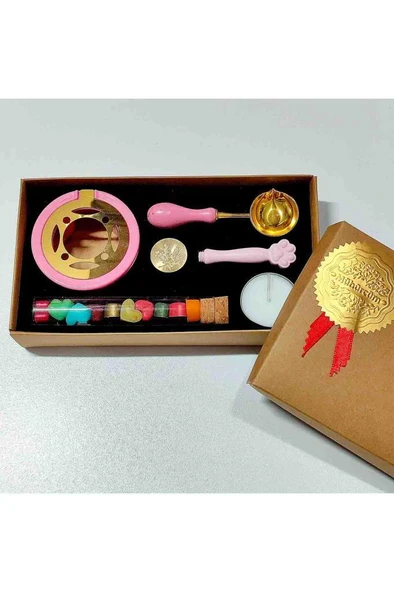 Pembe Patili Mum Mührü Seti ürün görseli 1