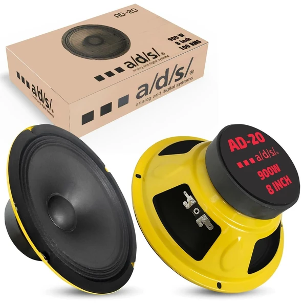 ADS Audio AD-20 20cm Midrange 900wat Yeni Seri Midrange - Resim 2