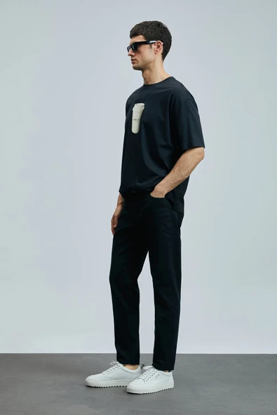 Lufian Erkek Anton Slim Fit Siyah Pantolon 111200206 ürün görseli 1