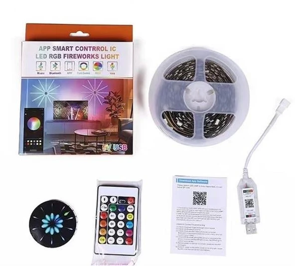 Sunup RGB LED’li Işıklı Ses Kontrüllü Havai Fişek Cihazı ürün görseli 1