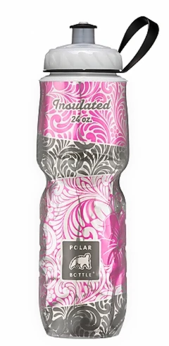 Polar Bottle Insulated Graphic Termos 0.70 Litre-PEMBE-GRİ ürün görseli 1
