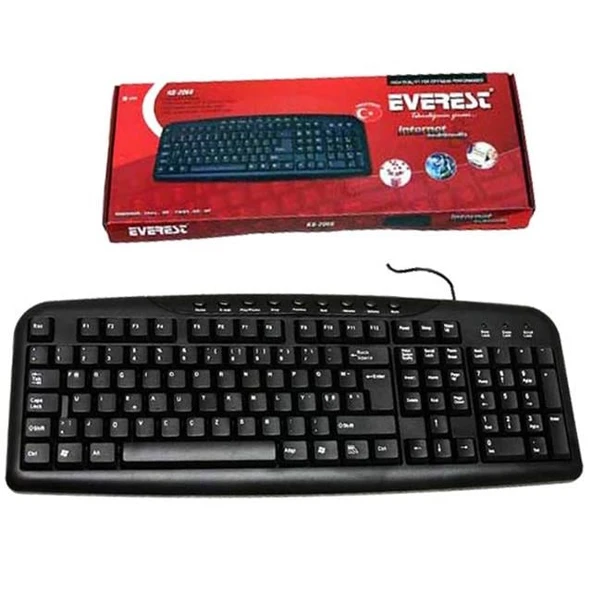 Everest KB-517U Siyah USB Kablolu Standart F KLAVYE ürün görseli 1