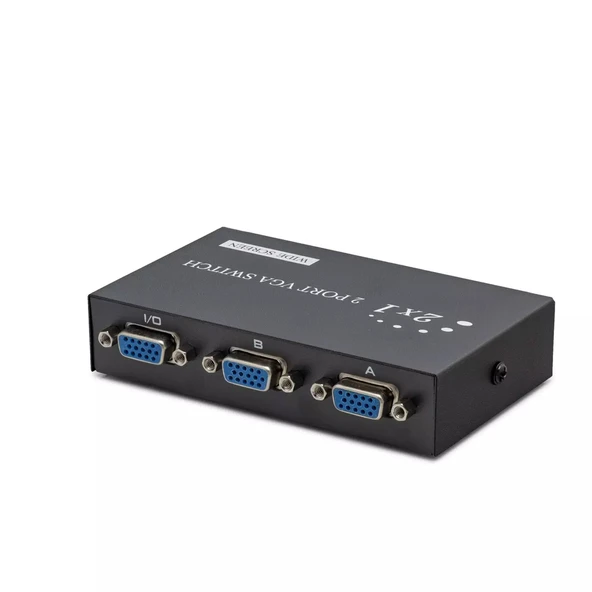 Vga Switch 54 Mhz 2 Giriş 1 Çikiş Butonlu Geçiş 2 Port HDX1280 ürün görseli 1