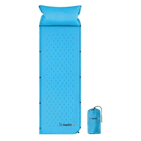 Madfox UltraLight Yastıklı Şişme Kamp Matı Mavi 546257 ürün görseli 1