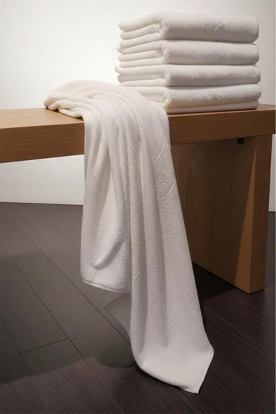 White Cotton %100 Pamuk 100x150 cm Büyük Banyo Havlusu ürün görseli 1