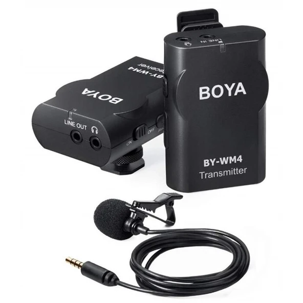BOYA By-wm4 Pro K2 Iki Kişilik Kablosuz Yaka Mikrofonu 2.  El Teşhir Ürün ürün görseli 1