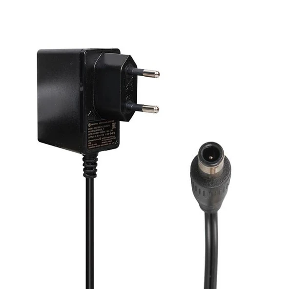 Hoito ADS-12HG-12 12012epg 12 Volt - 1 Amper - 12 Watt 5.5*3.0 İğneli Uç Plastik Kasa Priz Tipi Adaptör ürün görseli 1