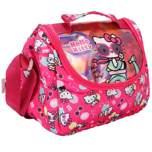Hello Kitty Termoslu Pembe Beslenme Çantası 3245 - Resim 2