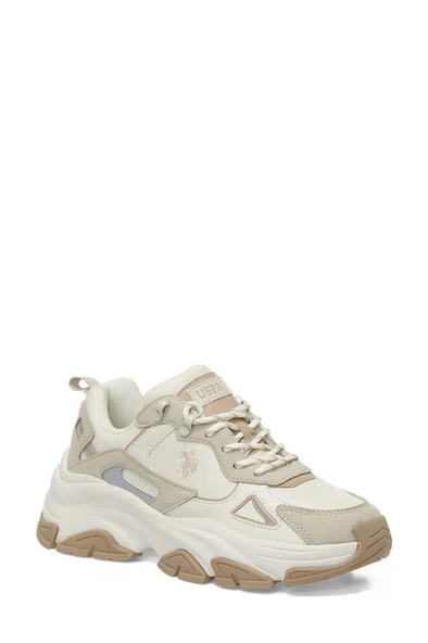 U.S. Polo Assn. KALISTA 6FX 102158050 Kadın Spor Ayakkabı Bej 36-40 ürün görseli 1