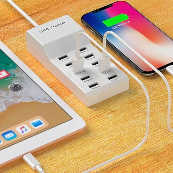 MASA LAMBASI ŞARJ ALETİ USB 10'lu ürün görseli 1