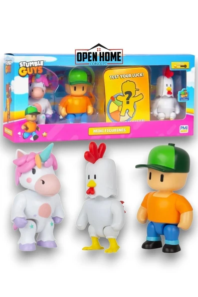 Stumble Guys 4'lü Aksiyon Figür Set - Ms Stumble He - Resim 3