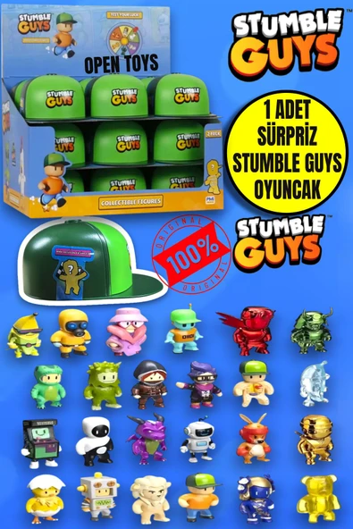 Stumble Guys Sürpriz Şapka Tekli 1 Adet Surpriz Oyuncak ürün görseli 1
