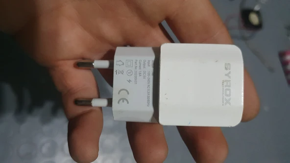 Syrox sarj adaptörü ikinci el 1.6 amper ürün görseli 1