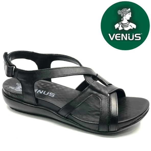 Venüs Viscosa Hakiki Deri Comfort Ortopedik Kadın Sandalet ürün görseli 1