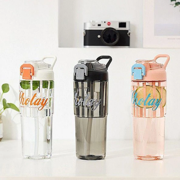Shotay Class Tritan Bardak Matara 950Ml Siyah - Resim 8